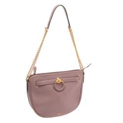 Pre Owned Mulberry Pink Leather Brockwell Shoulder Bag