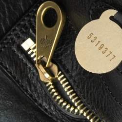 Pre Owned Mulberry Black Pebbled Leather Bayswater Satchel