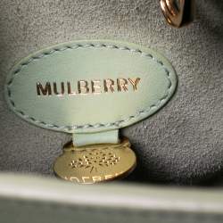 Pre Owned Mulberry Green Leather Large Willow Tote