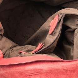 Pre Owned Mulberry Coral Pink Leather Oversized Alexa Satchel