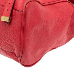 Pre Owned Mulberry Coral Pink Leather Oversized Alexa Satchel