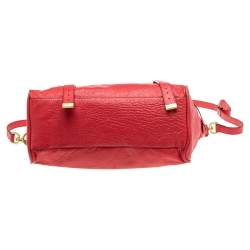 Pre Owned Mulberry Coral Pink Leather Oversized Alexa Satchel