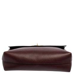 Pre Owned Mulberry Burgundy Leather Darley Cosmetic Pouch