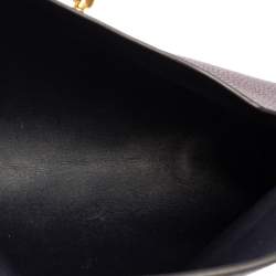 Pre Owned Mulberry Burgundy Leather Darley Cosmetic Pouch