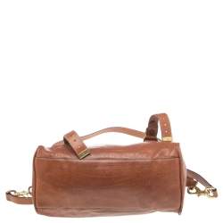 Pre Owned Mulberry Brown Leather Small Alexa Satchel