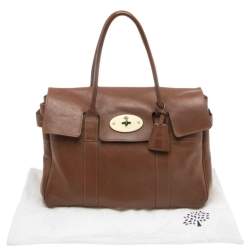 Pre Owned Mulberry Brown Leather Bayswater Satchel