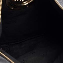 Pre Owned Mulberry Black Leather Daria Fold Over Clutch