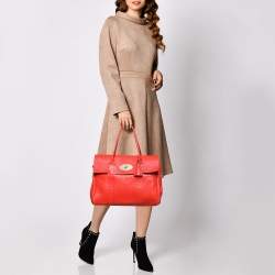 Pre Owned Mulberry Red Leather Bayswater Satchel