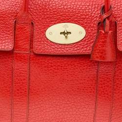 Pre Owned Mulberry Red Leather Bayswater Satchel