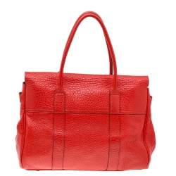 Pre Owned Mulberry Red Leather Bayswater Satchel