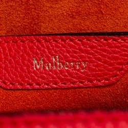 Pre Owned Mulberry Red Grained Leather Bayswater Tote