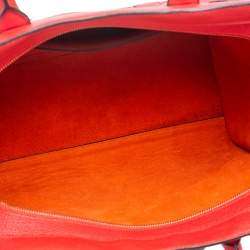 Pre Owned Mulberry Red Grained Leather Bayswater Tote