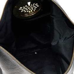 Pre Owned Mulberry Black Leather Daria Fold Over Clutch