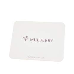 Pre Owned Mulberry Black Leather Daria Fold Over Clutch