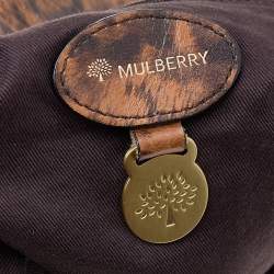 Mulberry Brown Leopard Print Leather Mitzy Hobo