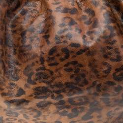 Mulberry Brown Leopard Print Leather Mitzy Hobo