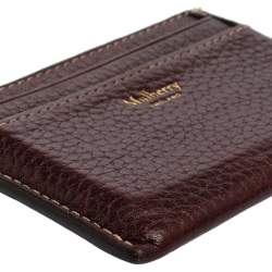 Mulberry Brown Leather Card Holder