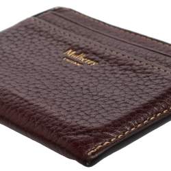 Mulberry Brown Leather Card Holder
