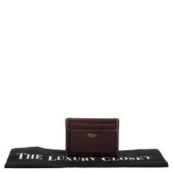 Mulberry Brown Leather Card Holder