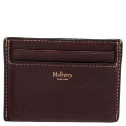 Mulberry Brown Leather Card Holder