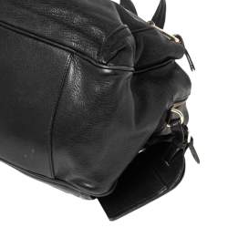 Pre Owned Mulberry Black Leather Mabel Satchel