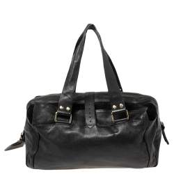Pre Owned Mulberry Black Leather Mabel Satchel