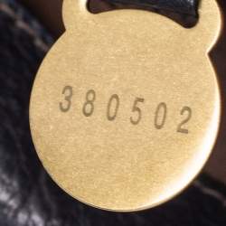 Pre Owned Mulberry Black Croc Embossed Leather Bayswater Satchel