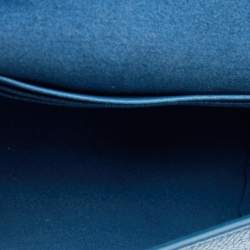 Pre Owned Mulberry Blue Leather Mini Lily Crossbody Bag