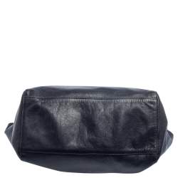 Pre Owned Mulberry Navy Blue Leather Large Dorset Shopper Tote