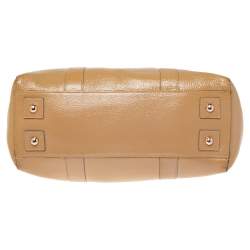 Pre Owned Mulberry Beige Patent Leather Bayswater Satchel