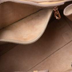 Pre Owned Mulberry Beige Patent Leather Bayswater Satchel