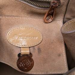 Pre Owned Mulberry Beige Patent Leather Bayswater Satchel