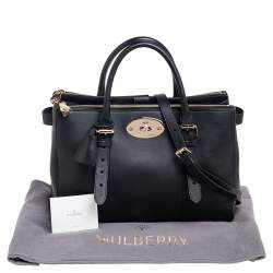 Pre Owned Mulberry Black Leather Bayswater Tote