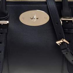 Pre Owned Mulberry Black Leather Bayswater Tote
