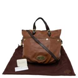 Pre Owned Mulberry Two Tone Brown Soft Leather Mitzy Tote