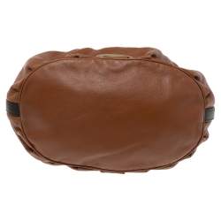 Pre Owned Mulberry Two Tone Brown Soft Leather Mitzy Tote