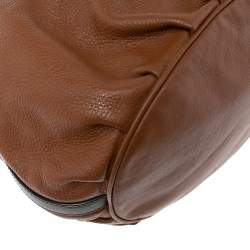 Pre Owned Mulberry Two Tone Brown Soft Leather Mitzy Tote