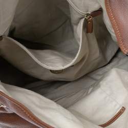 Pre Owned Mulberry Two Tone Brown Soft Leather Mitzy Tote