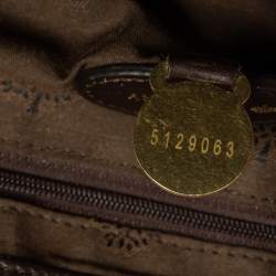Mulberry Dark Brown Leather Oversized Alexa Top Handle Bag