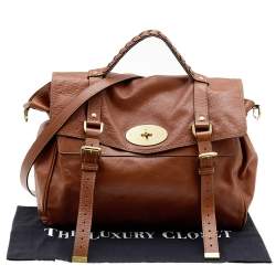 Pre Owned Mulberry Brown Leather Alexa Satchel