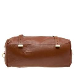Pre Owned Mulberry Brown Leather Alexa Satchel