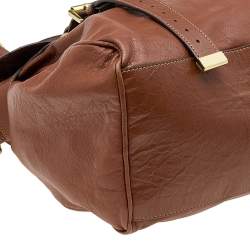 Pre Owned Mulberry Brown Leather Alexa Satchel