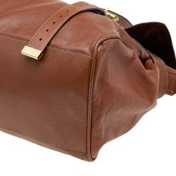 Pre Owned Mulberry Brown Leather Alexa Satchel