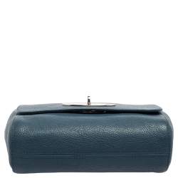 Pre Owned Mulberry Blue Leather Small Lily Shoulder Bag
