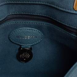 Pre Owned Mulberry Blue Leather Small Lily Shoulder Bag