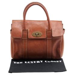 Pre Owned Mulberry Brown Leather Small Bayswater Satchel