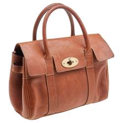 Pre Owned Mulberry Brown Leather Small Bayswater Satchel
