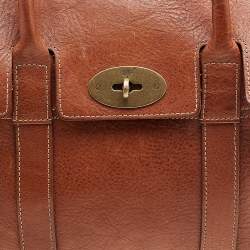 Pre Owned Mulberry Brown Leather Small Bayswater Satchel