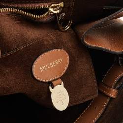 Pre Owned Mulberry Brown Scalloped Leather Bayswater Satchel