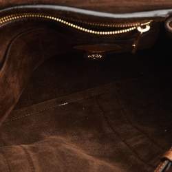 Pre Owned Mulberry Brown Scalloped Leather Bayswater Satchel